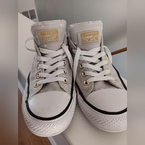 Converse Madison Gray Polka Dots 8